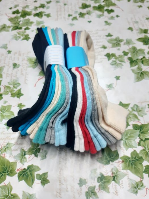 12 pares de meias novas curtas tamanho 35-40,  algodão