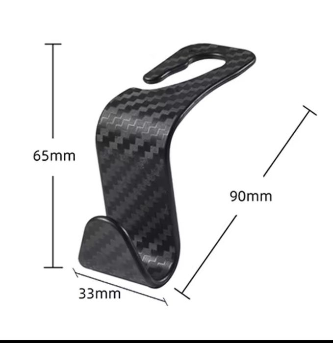 Haczyk samochodowy na zagłówek, 4 sztuki komplet