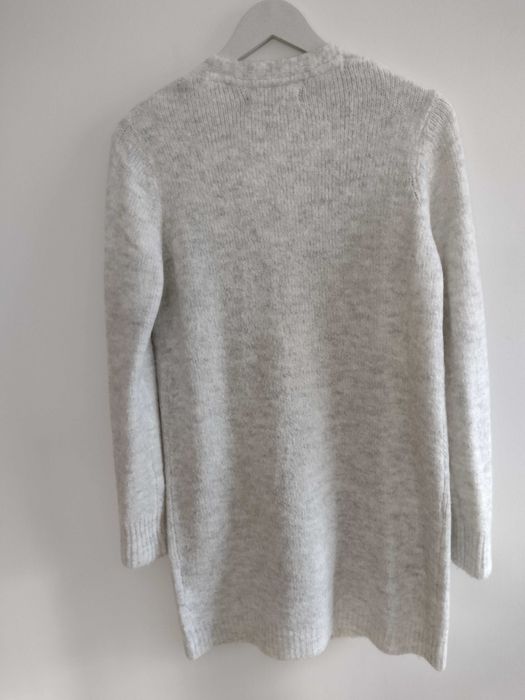 Sweter damski długi jasnoszary Amisu , XS
