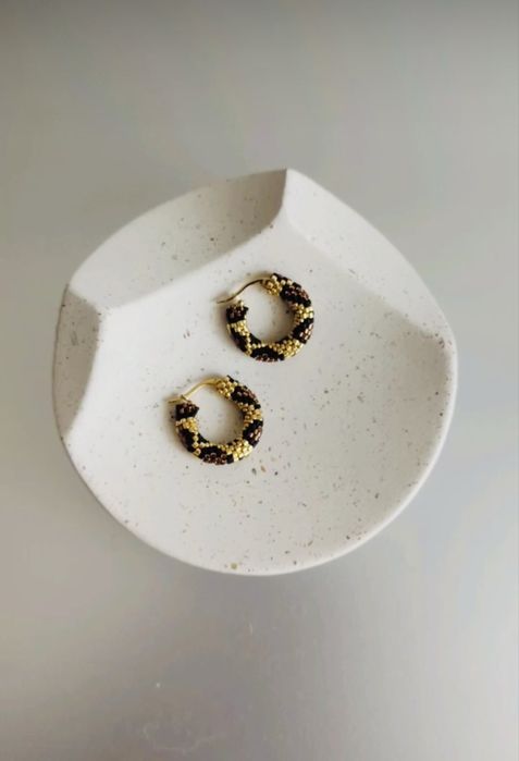 Сережкі конго. Японський бісер