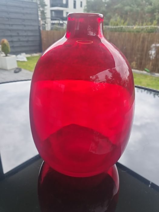 Piękny wazon butla prl wysokość około 25 cm