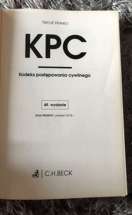 Kodeks postępowania cywilnego KPC 2018