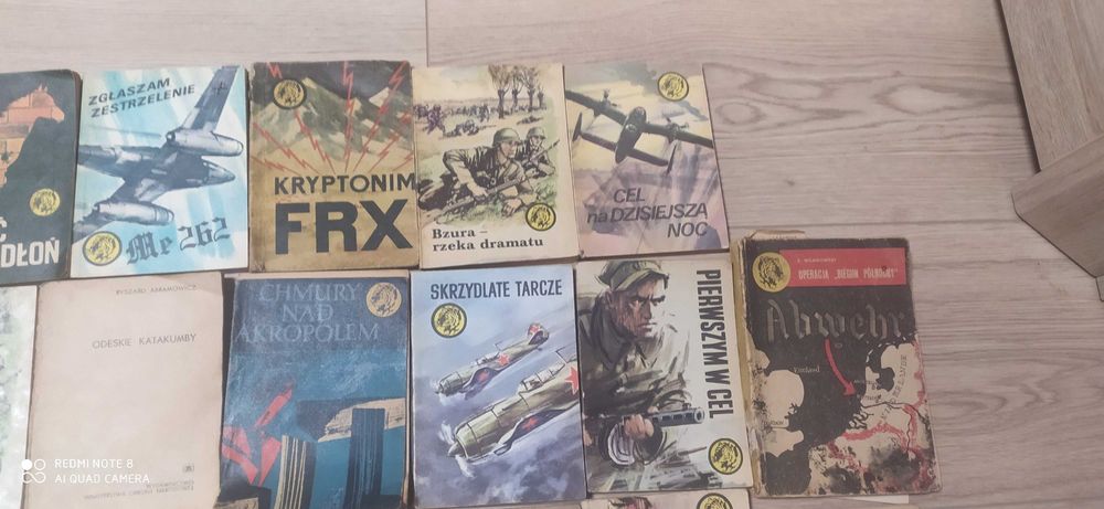 "Żółty tygrys" Zestaw tomików 23 książki tygryski  II wojna światowa