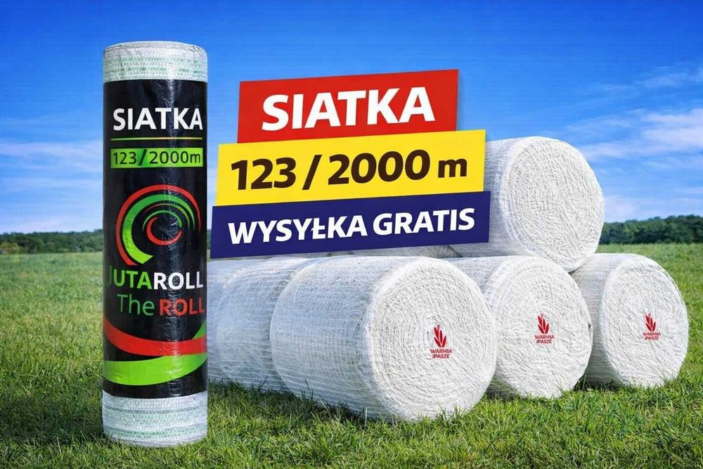SIATKA na baloty sianokiszonkę JUTA ROLL 123/2000 m WYSYŁKA GRATIS
