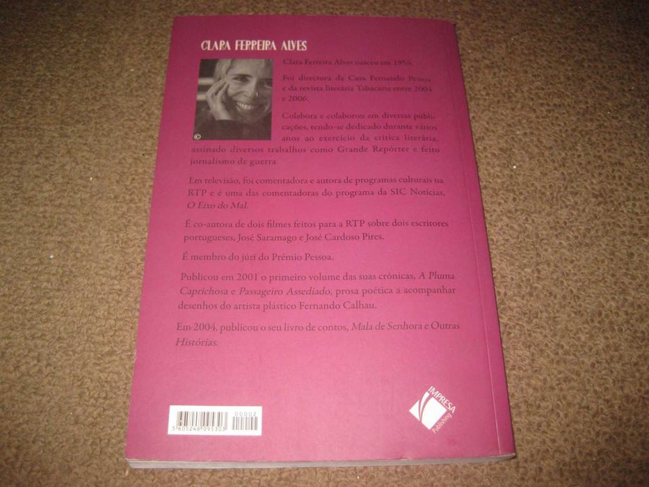 Livro "Mala de Senhora e Outras Histórias" de Clara Ferreira Alves