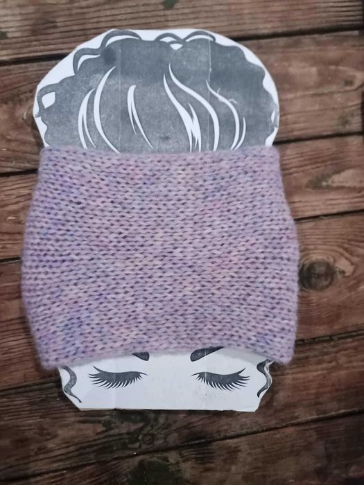 Opaska Handmade turban, dwuwarstwowa, Węzeł szeroka, Alpaca.