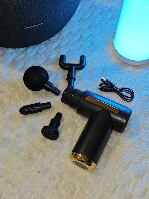 Перкуссионный массажер massage gun вибромассажер мелкий опт