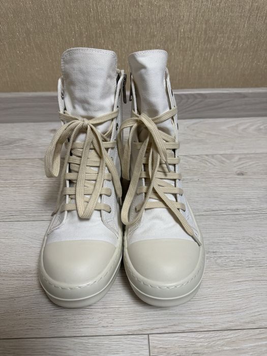 кросівки rick owens ramones high білі