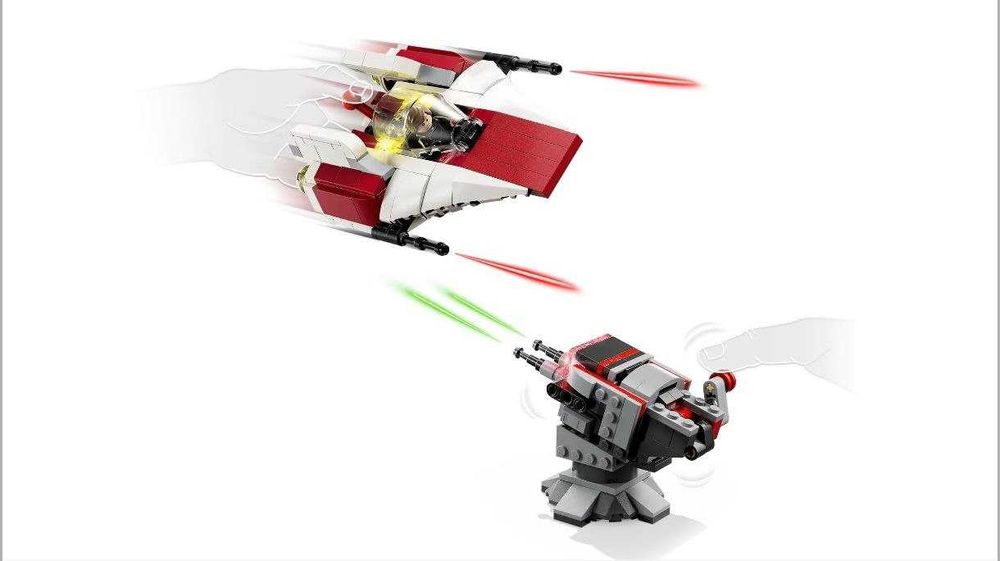 LEGO 75427 Star Wars™ SMART Play™: A-Wing і дуель у тронній залі