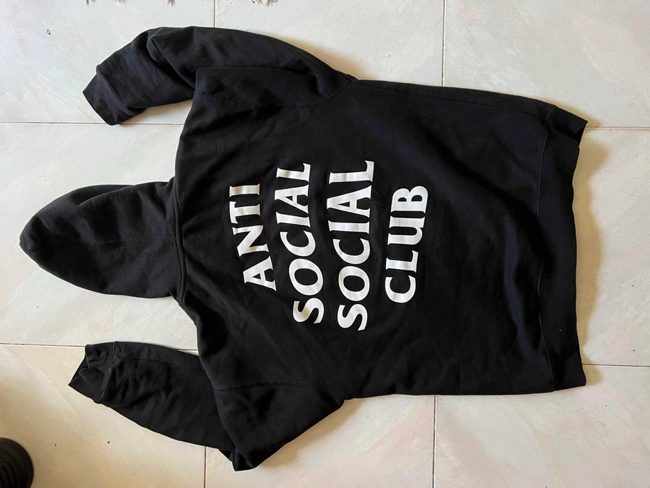 Legit Check Anti Social Social Club Hoodie Authentic WEATHERED