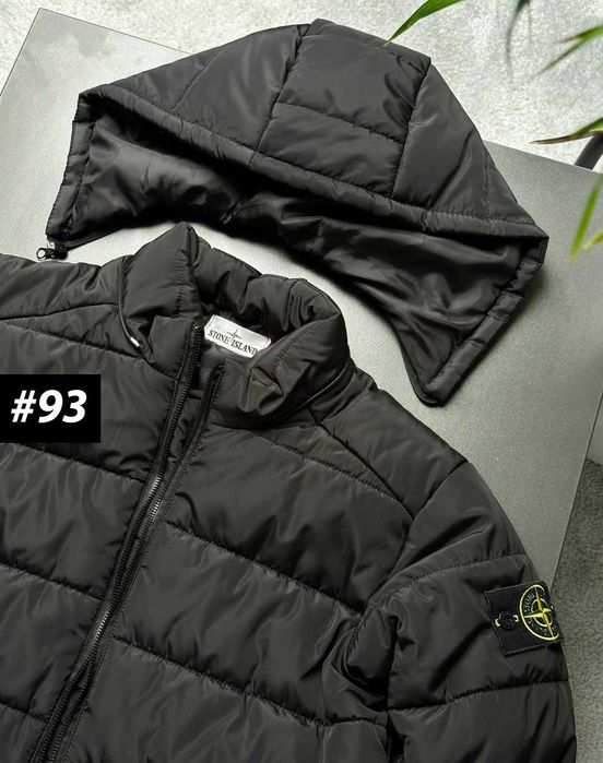 Ориг Патч + Бирки — Stone Island Куртка Черная — Пуховик Стон Айленд
