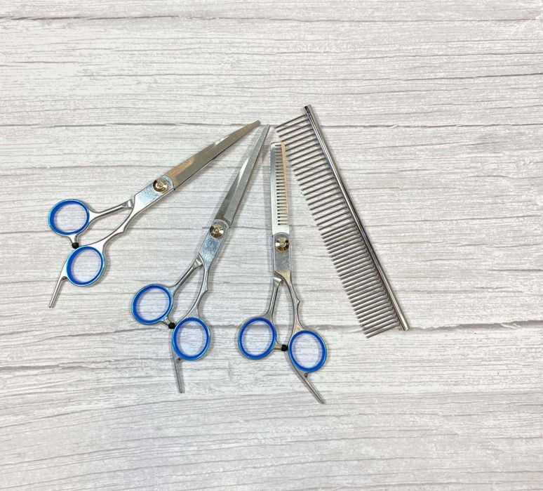 Набор ножниц для груминга домашних питомцев кошечек и собачек
