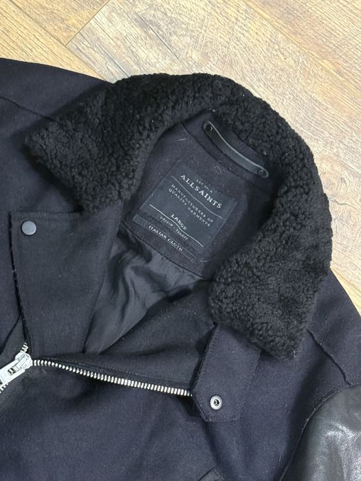 Дубленка Allsaints M кожаная шерстяная куртка мужская luxury opium