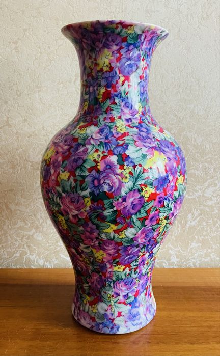 Ваза декоративная/ для декора/ сухоцвета большая Фаянс Китай
