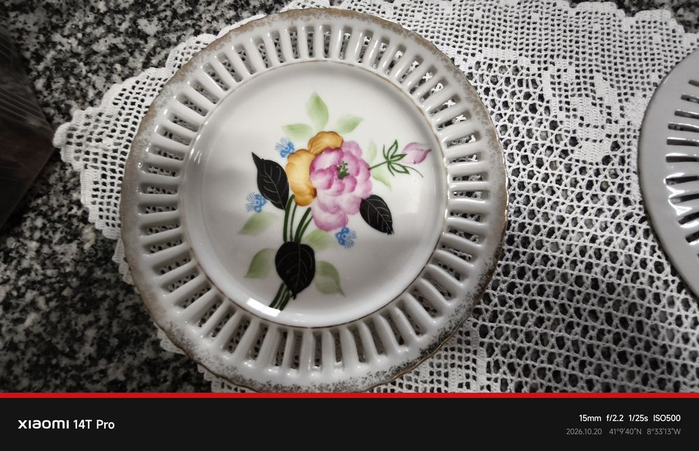 Conjunto de 2 Pratos de decoração, Novex