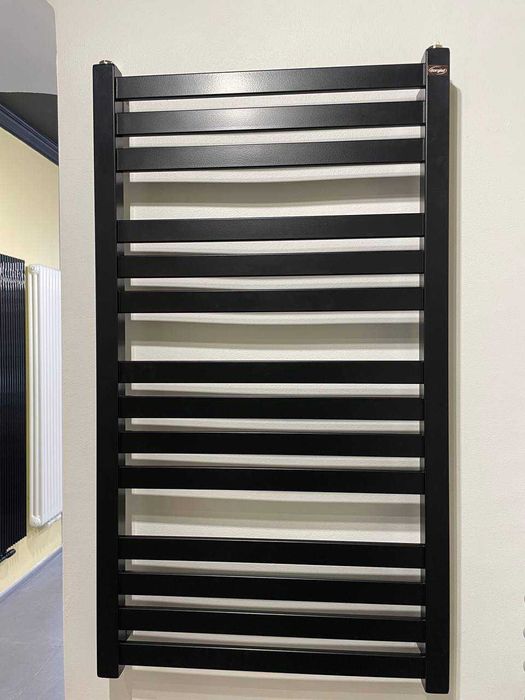 Рушникосушка Gorgiel AMUR AAM 530*950(Польща),чорна матова, водяна