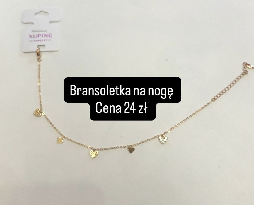 Eleganacka bransoletka na noge stal chirurgiczna