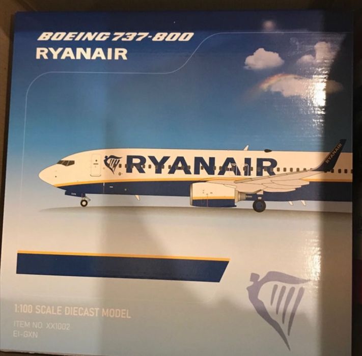 Ryanair Boeing 737-800 de metal JC Wings 1/100