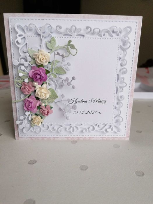Kartka ręcznie wykonana w pudełku ślub, chrzest, komuniaji8