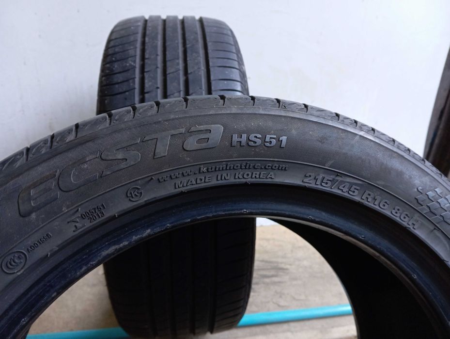 2x 215/45 R16 86H Kumho Ecsta HS51 2018r 6,2mm