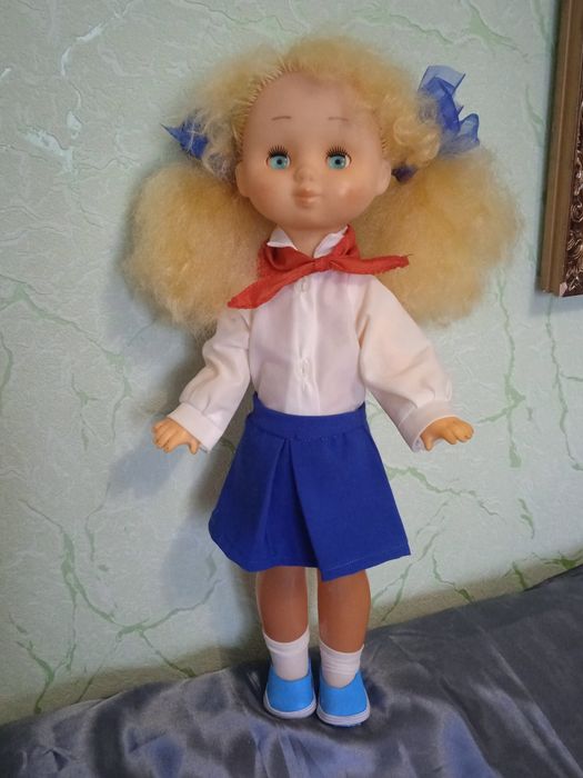 Кукла лялька СРСР Піонерка Школярка 44 см Донецьк