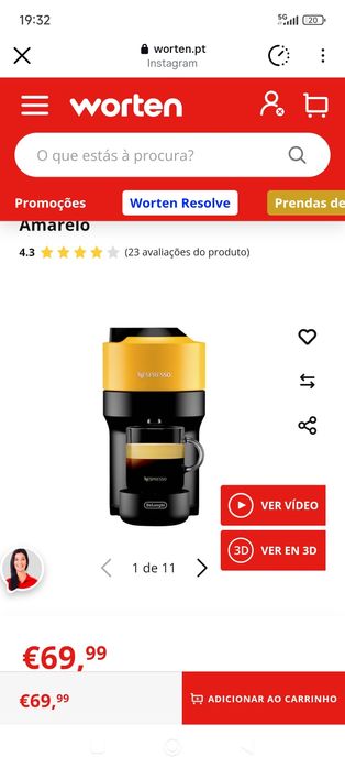 Maquina de café delongui (nova)