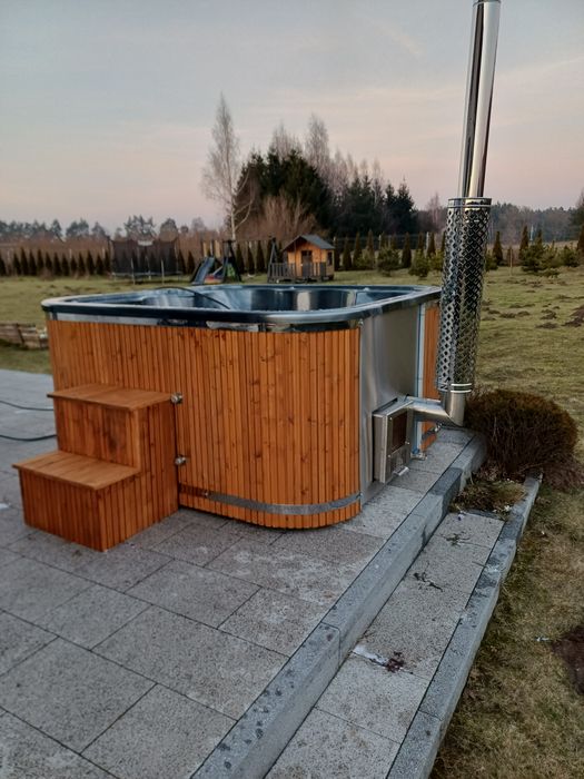 Balia Ogrodowa Kwadratowa Ruska Bania Jacuzzi Dostępne Od Ręki