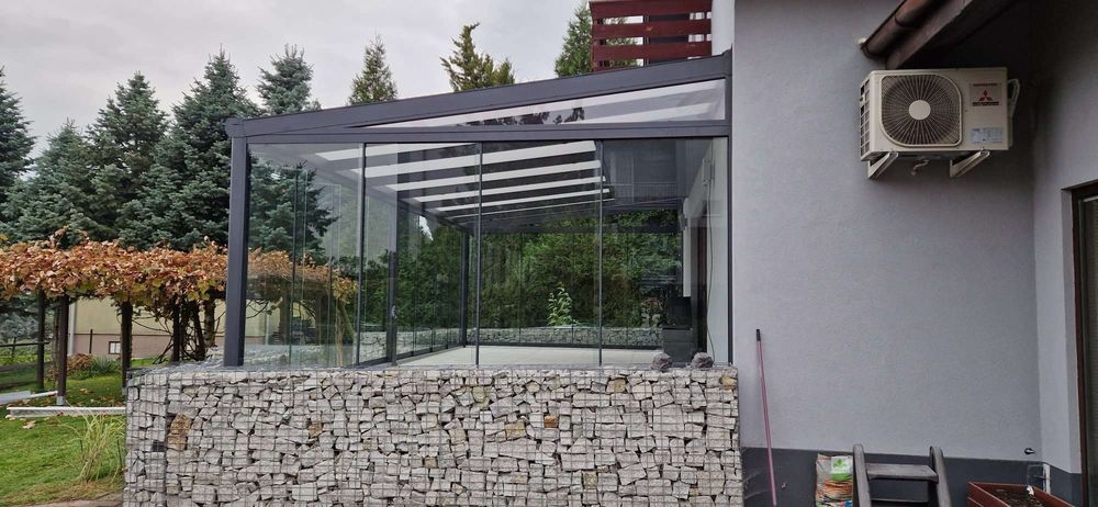 Ogród zimowy, szklany ogród, zadaszenie aluminiowe, łó