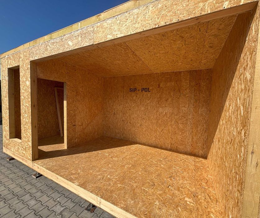 Kontener SIP POL modul mieszkalny biurowy domek z paneli SIP