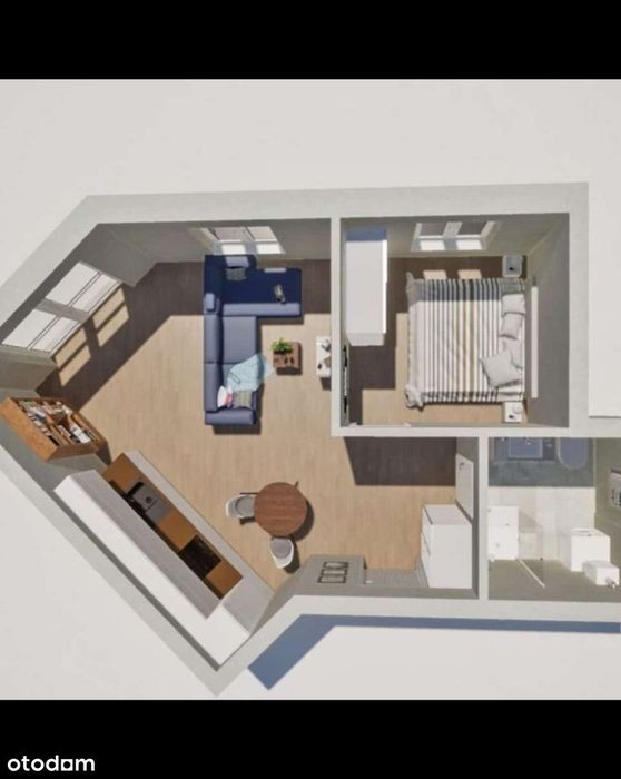 Mieszkanie Śmigiel 42m2 z ogródkiem 90m2