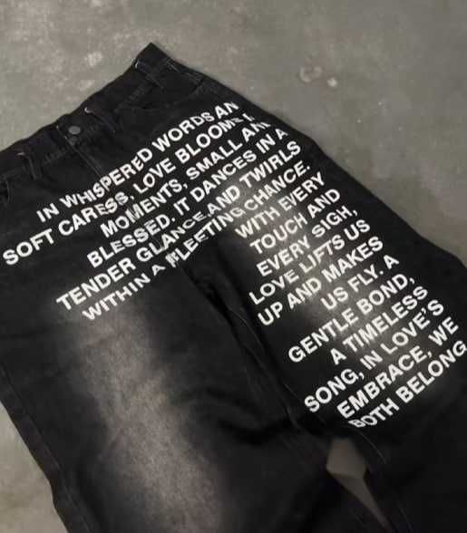 Штаны i hate stars poem x balenciaga