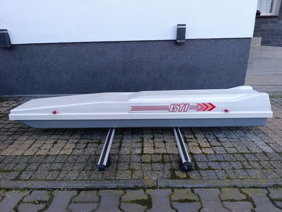 Bagażnik dachowy,box dachowy GTI+belki bazowe aluminiowe