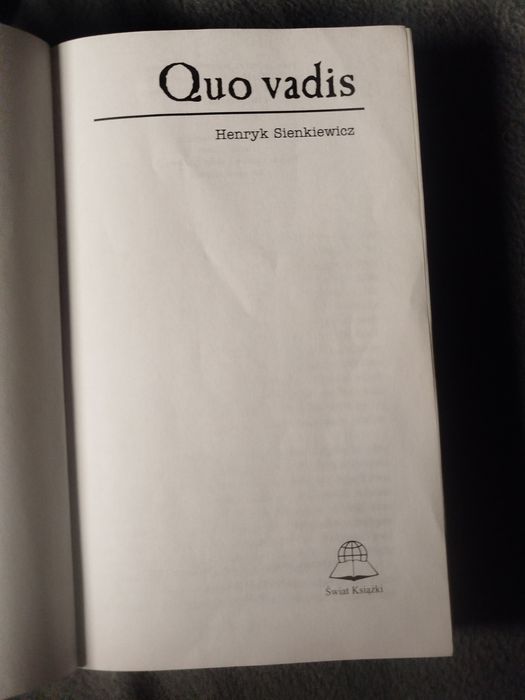 Quo Vadis Henryk Sienkiewicz