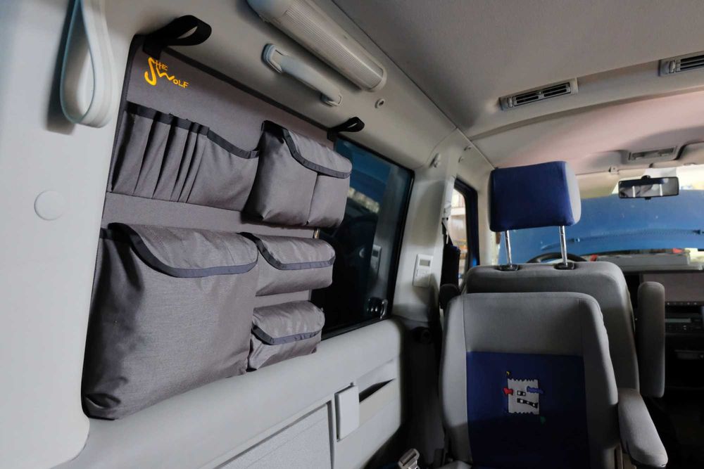 SHE-WOLF Organizer na szybę środkową lewą VW T4 (połówka okna)