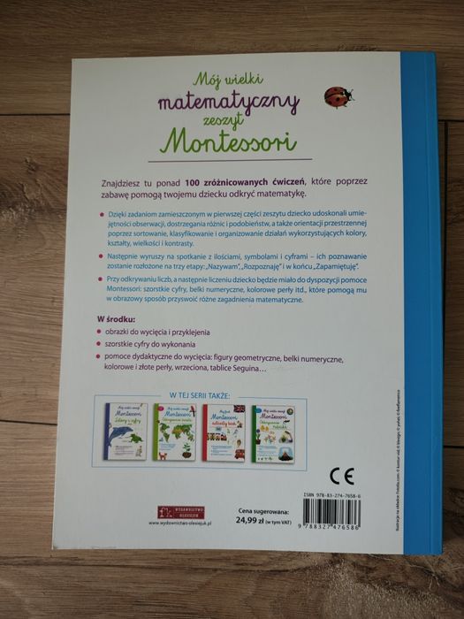 Mój wielki matematyczny zeszyt Montessori