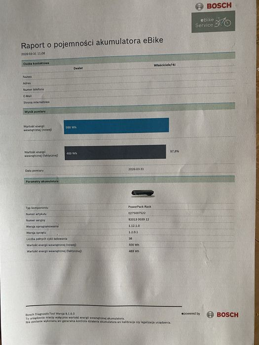 Bateria bosch powerpack 500