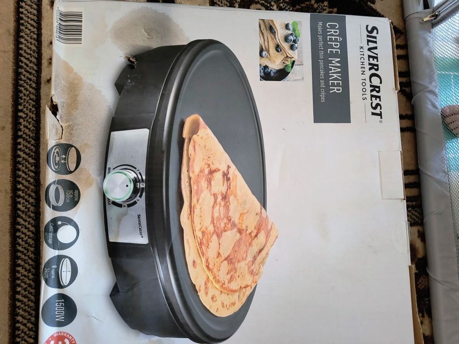 Млинниця SilverCrest Crepe Maker 1500W 34 см Нова