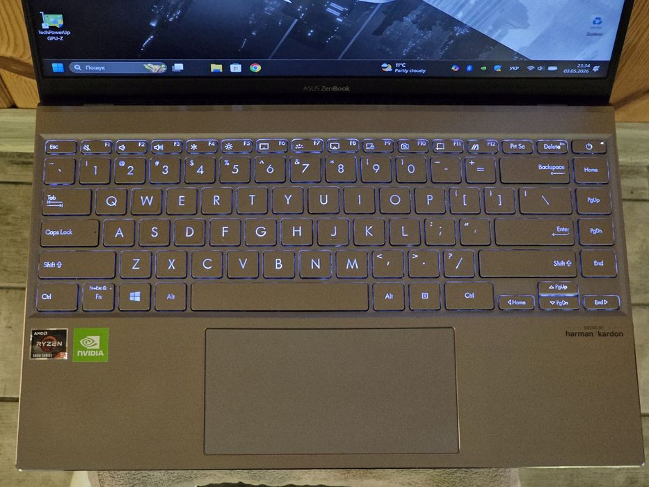 Asus ZenBook 14/Ryzen 5 5500U/MX 450/RAM 8GB/SSD 256GB/батарея 8г