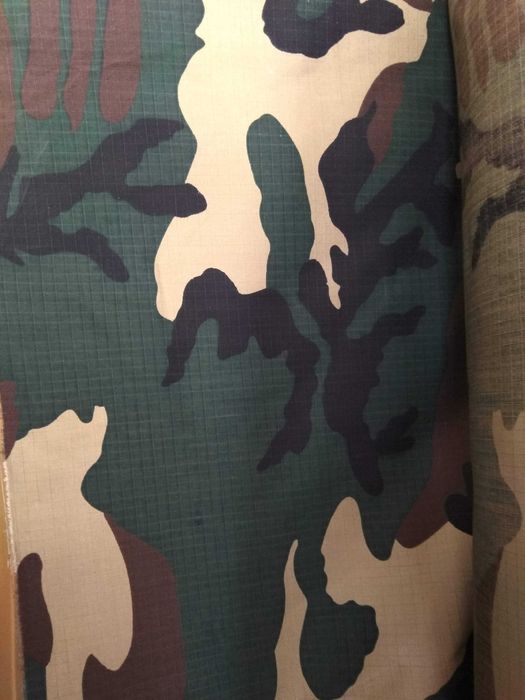 Ткань Мультикам рипстоп вудленд камуфляжная 220 г/м2 плотность