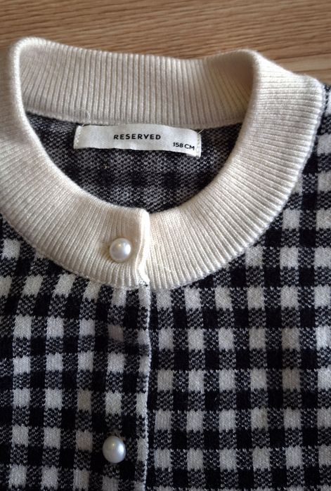 Reserved J.Nowy Sweter Dziewczęcy! Pepitka! Wiskoza! Roz.158!