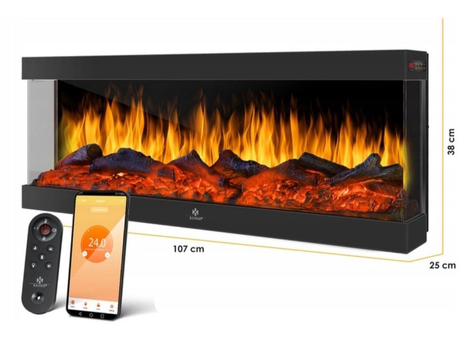 Kominek elektryczny ozdobny Kesser