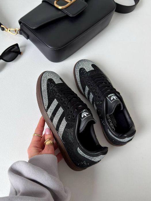 НОВИНКА‼️36-41 Adidas Samba OG Rhinestone Black Spezial Gazelle