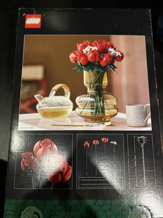 Lego czerwone róże
