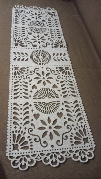 Bieżnik filcowy szary