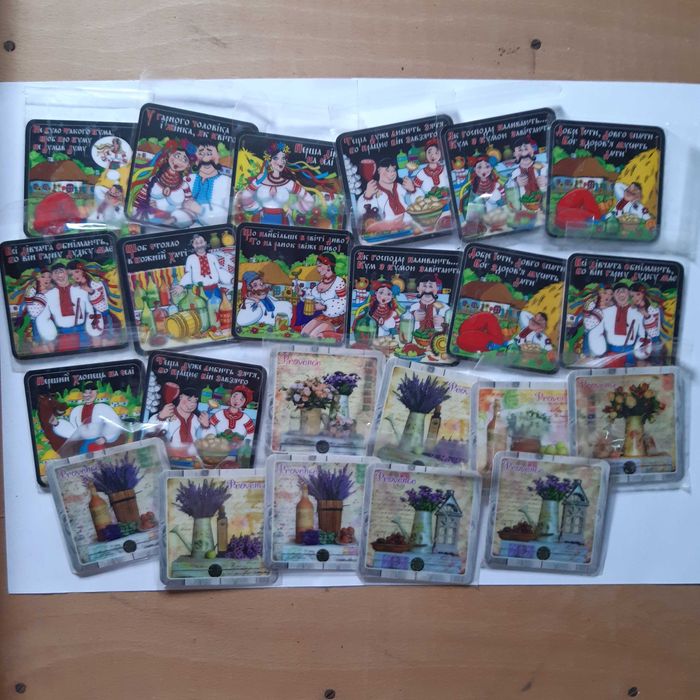 магнітики пластикові на холодильник