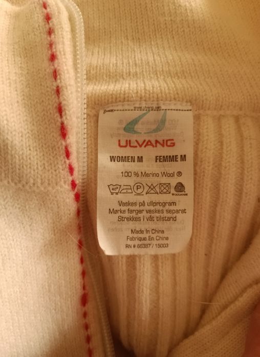 Norweski sweter Ulvang 100% wełna merino, r. M