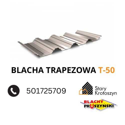 Blacha trapezowa T-50P BLACHY PRUSZYŃSKI I gat. kolor