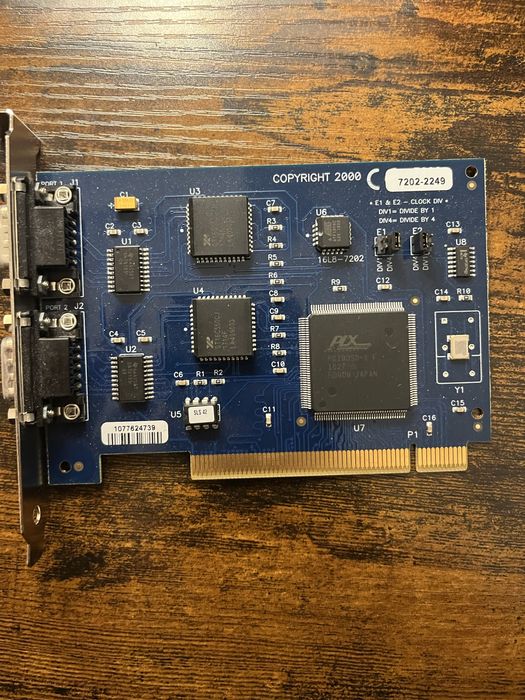 Przemysłowa karta PCI RS-232, 2 porty COM (PLX)
