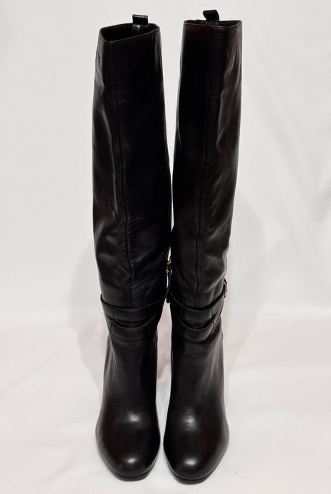 Yves Saint Laurent ITALY шкіряні високі чоботи