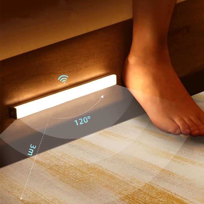 Led светильник на аккумуляторе  ночник с датчиком движения.